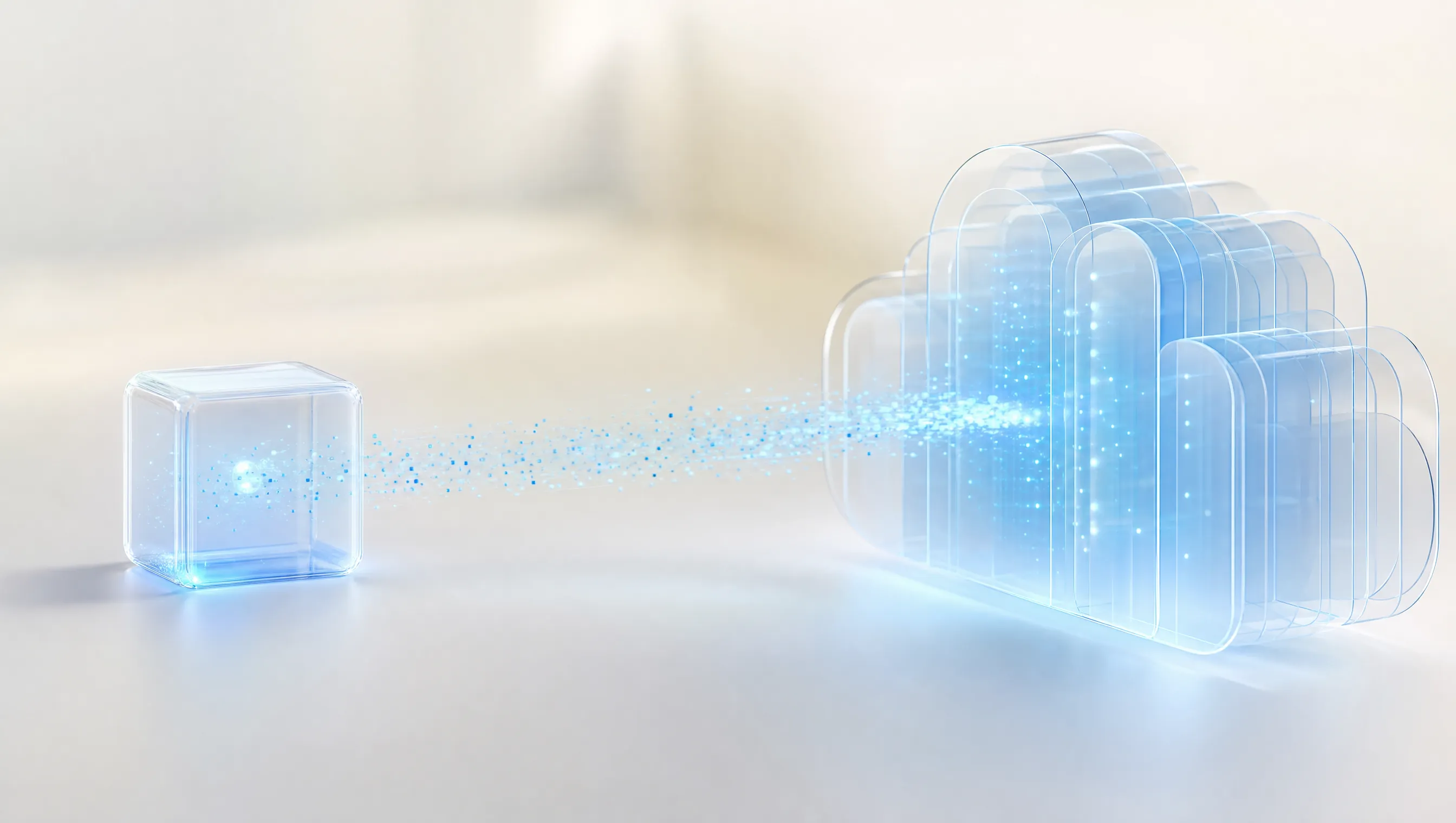 Synchronisatie tussen lokale laag en cloud
