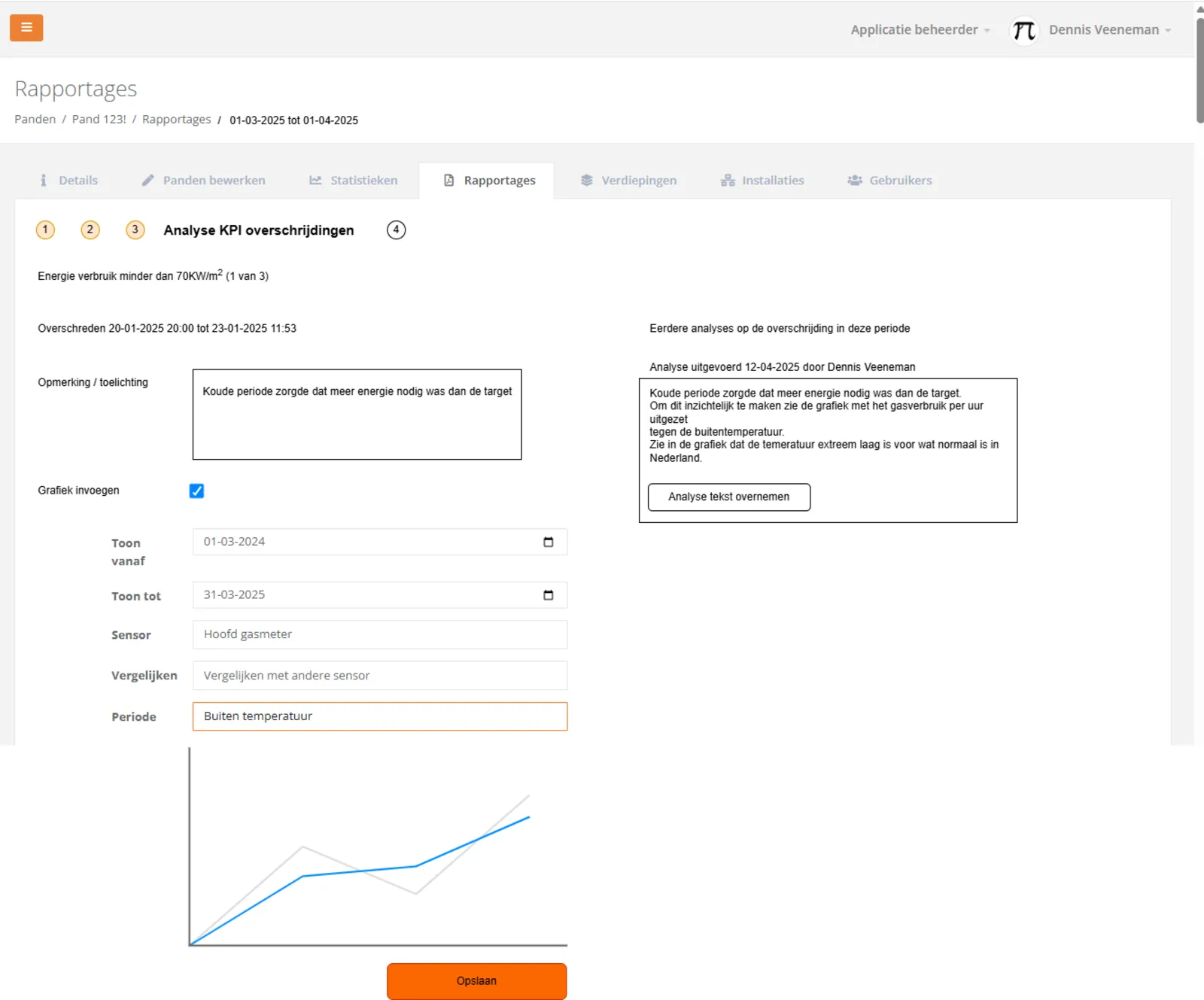 Elke overschrijding verklaard — KPI-analyse met bewijsgrafiek in het ControllX dashboard